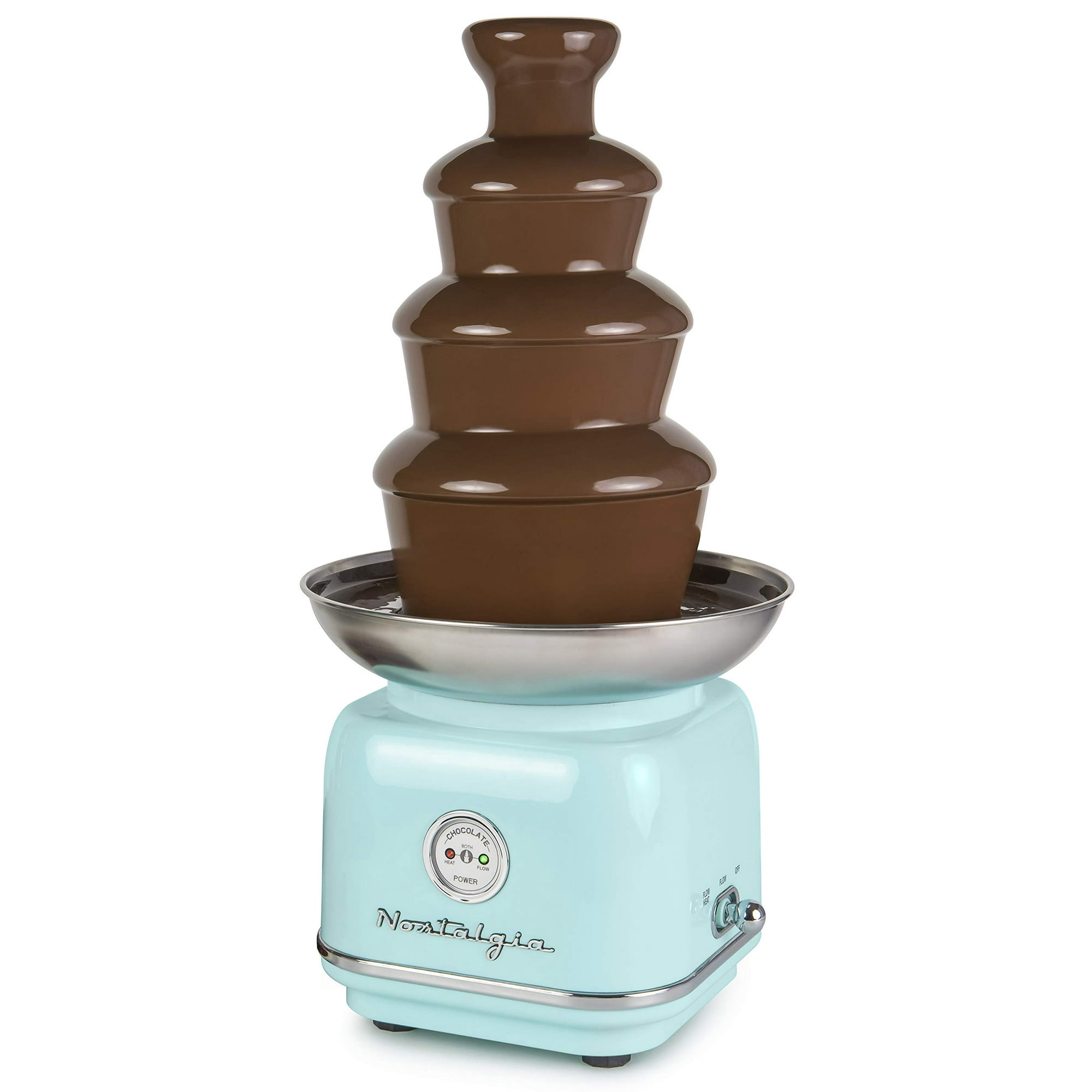 Fondue De Chocolate, Fuente Nostalgia, 4 Niveles, 950 Ml, Aguamarina