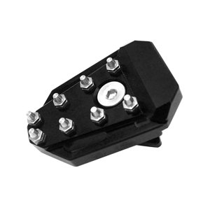 Ioensy - Extensión De Pastilla De Freno De Pie De Motocicleta Para Kawasaki Klr650 Fácil De Instalar Negro