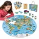 thumbnail image 1 of Rompecabezas de piso BONNYCO 58 cm 70 piezas Mapa del mundo + tarjetas, 1 of 9