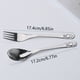 thumbnail image 1 of Add a touch of cuteness to your meals with our 2pcs/set Rabbit Fork Spoon made of durable stainless steel, 1 of 5
