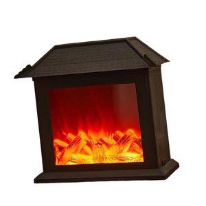 Ioensy - Adornos Navideños Con Forma De Farol De Chimenea Con Forma De Llama Led Para Fiestas En El Patio, Decoración De Habitaciones, Techo Plano