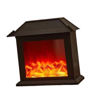 Ioensy - Adornos Navideños Con Forma De Farol De Chimenea Con Forma De Llama Led Para Fiestas En El Patio, Decoración De Habitaciones, Techo Plano