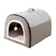 thumbnail image 1 of Tienda De Campaña Para Perros, Refugio Para Mascotas, Casa Plegable Para Perros Y Gatos Para El Suelo En Invierno, Para Gatos De Interior, L, Gris, 1 of 3
