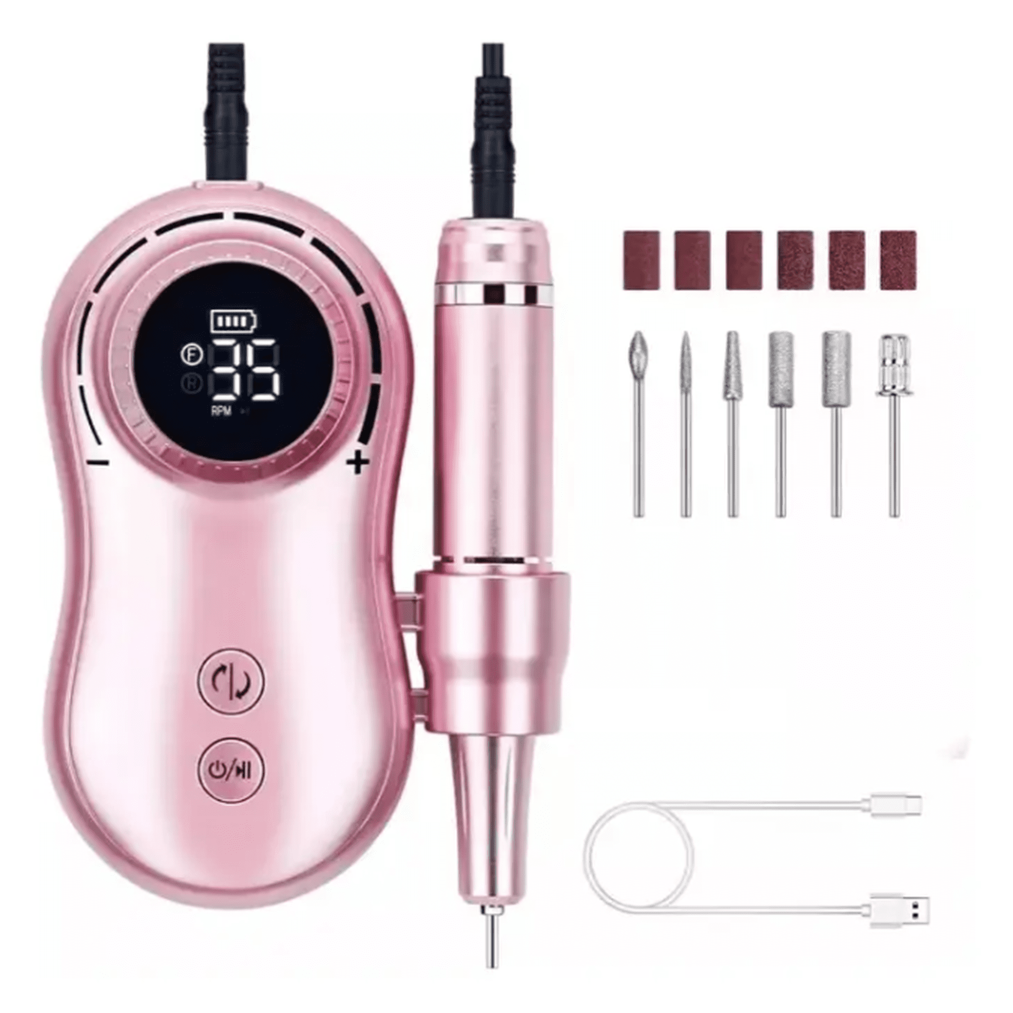 Bienok - Maquina Torno Inalambrico Uñas 35000rpm Manicure Pedicure