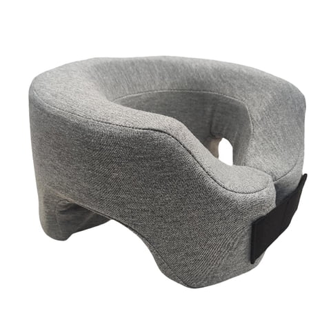 Magideal - Almohada Para Dormir Boca Abajo, Cojín Para Descansar La Siesta, En Forma De U, Color Gris Claro, Funda Extraíble, Almohada Suave En Forma De U Para