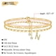 thumbnail image 2 of Brazalete Ursteel Initial chapado en oro de 14 quilates, ajustable, 8.5 pulgadas, 2 of 6