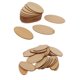 thumbnail image 2 of 50pcs tama?os mixtos piezas de madera natural sin terminar disco de recortes de madera ovalada, 2 of 5