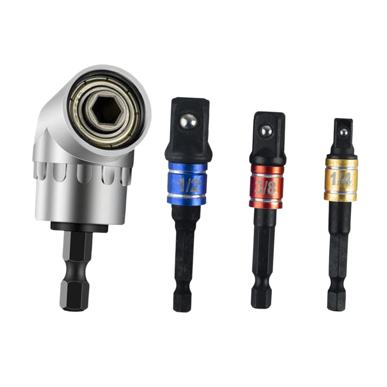 Magideal - Dobladores De Mango Hexagonal. Dobladores De Destornilladores Eléctricos. Acero De Aleación De Cromo-vanadio. Vástago Hexagonal De 1/4", 3/8" Tipo C