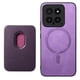 thumbnail image 1 of Funda de Cuero Magnética con Tarjetero para Xiaomi 14 Cubierta Delgada Morado, 1 of 5