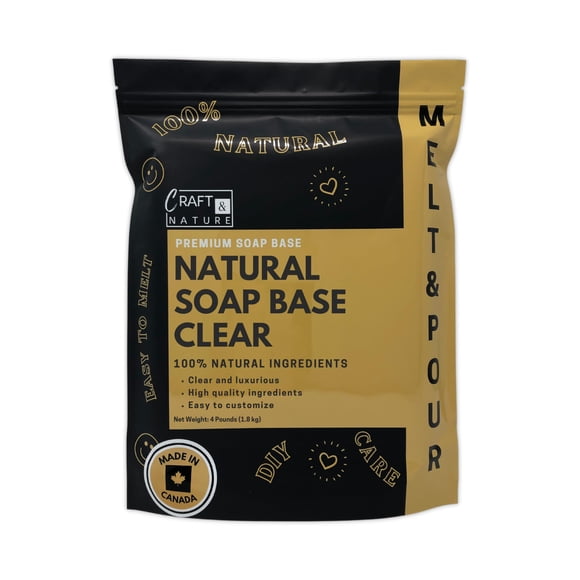 Base de jabón Craft & Nature totalmente natural sin fragancia 1.8 kg