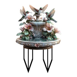 Magideal - Estaca Decorativa De Colibrí Para Jardín, Adorno 2D De Regalo, Fácil Instalación, Estaca Para Letrero De Jardín, Acrílico Para Exteriores Y Caminos.