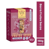 Barra Frutos Secos Cranberry Coco 5 Un 150 G Wild Soul