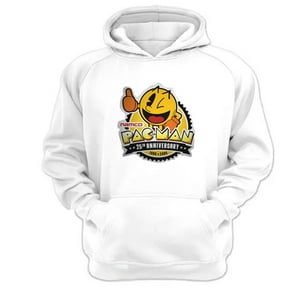Genérico - Polerón Canguro Pacman Blanco Talla L Unisex