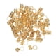 thumbnail image 1 of 100 Unids Corazón Metal Cuff Extensión del pelo Decoraciones Dreadlocks Beads Gold, 1 of 5