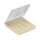 thumbnail image 2 of Organizador De Cubiertos, Cajón, Caja De Almacenamiento De Cubiertos, Vajilla, Bandeja Para Cubiertos De Oficina Con Tapa Transparente, 2 of 5
