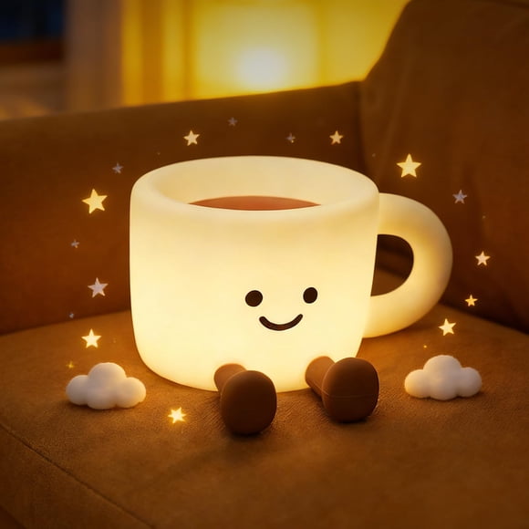 Lámpara Gemmac Taza de Café 7 colores regulable y recargable por USB