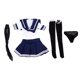 thumbnail image 3 of Trajes de marinero uniformes jk azul blanco escala 1/6 para figuras de acción femeninas de 12 ", 3 of 3