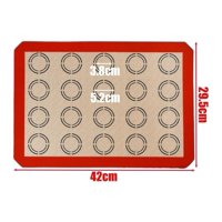 Genérico - Tapete De Silicona Lamina Silicona Macaron Tapete Macaron