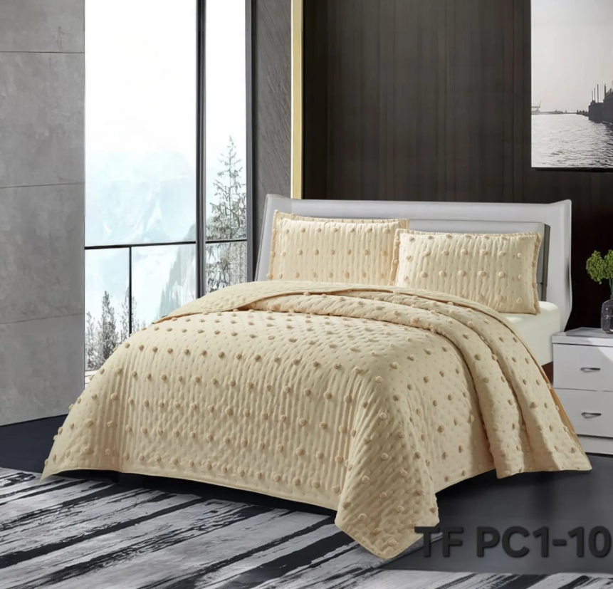 Tecnocasa - Cubrecama 2 Plazas Quilt Verano Semi Acolchados Diseño De Flores