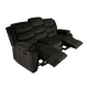 thumbnail image 5 of Sofa Reclinable Relaxline 3 Cuerpos Chocolate Oscuro posa Vaso Felpa, 5 of 5