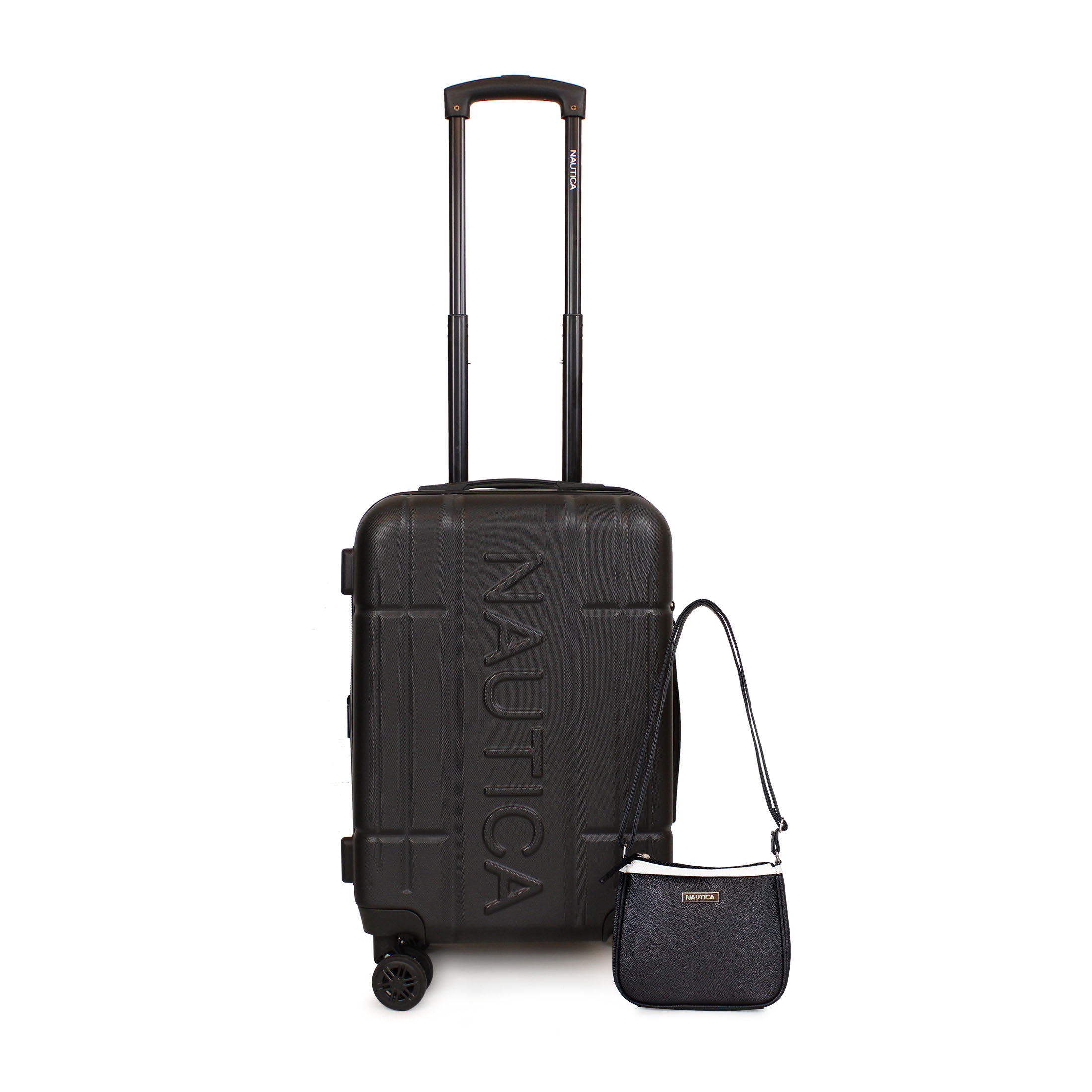 Nautica - Pack Maleta Cabina S (10 Kg) Amsterdam Negro + Bandolera Diana Negro