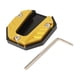 thumbnail image 4 of Extensión de placa de soporte para motocicleta, extensor de soporte lateral antideslizante, extensor de pie para estacionamiento al aire libre, motoci Amarillo, 4 of 5