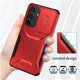 thumbnail image 3 of Funda Resistente para Samsung Galaxy S25 FE con Tapa Deslizante y Protección Militar Rojo, 3 of 6