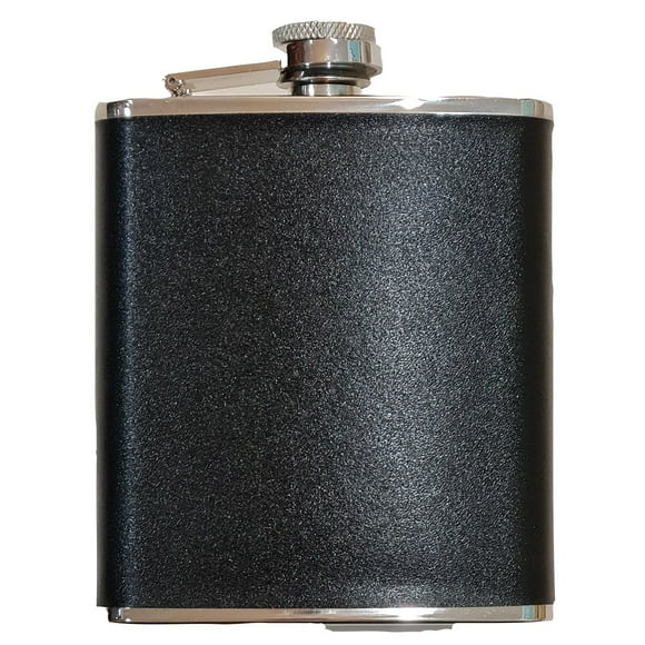 Licorera Acero Inoxidable Negra 7oz 200ml 117grs Petaca