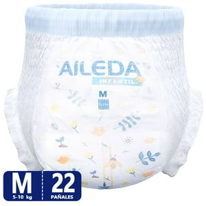 Pañales Pants Aileda Infantil Tamaño M 5-10Kg22 Unidades Género Sin Género Paquete Fácil De Llevar