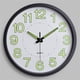 thumbnail image 4 of Reloj de pared con luz nocturna de 30 cm, silencioso, de cuarzo, con números y manecillas luminosas grandes, fácil de leer de día y de noche (negro), 4 of 6