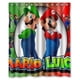 thumbnail image 1 of Cortina de ducha Super Mario Luigi, juego de cortina de baño con ganchos, tamaño 60 x 72 pulgadas, 1 of 3
