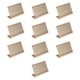 thumbnail image 2 of Nombre Soporte de escudo, titular de letrero, metal robusto, titular práctico y práctico de etiquetas, visualización de precios para oficinas, hoteles Dorado, 2 of 5