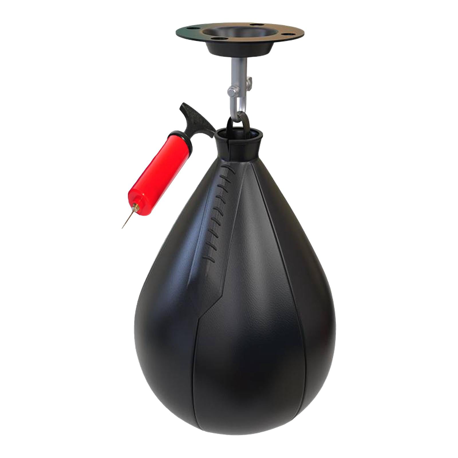 Ioensy - Boxeo Speed Pear Ball Bolsa De Velocidad De Perforación Giratoria Para Fitness Adultos Sparring Negro