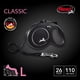thumbnail image 3 of FLEXI Classic Tape Retractable Dog Leash, Large, 26 ft, Black, 3 of 3