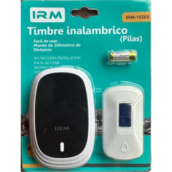 Timbre Inalámbrico para Casa A Pila Mando A 100 Mts De Distancia