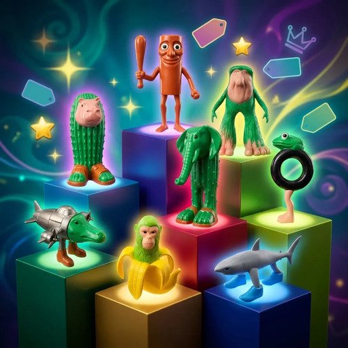 Set De Figuras Brainrot Tralalero Tralala Y Amigos