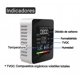 thumbnail image 4 of Medidor de calidad del aire 5 en 1. Monitor CO2, TVOC, HCHO, temperatura, humedad. Medidor de CO2, 4 of 6
