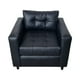 thumbnail image 1 of Poltrona Suecia Ecocuero Negro, 1 of 3