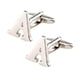 thumbnail image 5 of mancuernas iniciales de bronce para hombre carta camisa de negocios gemelos enlace regalo de boda a, 5 of 5