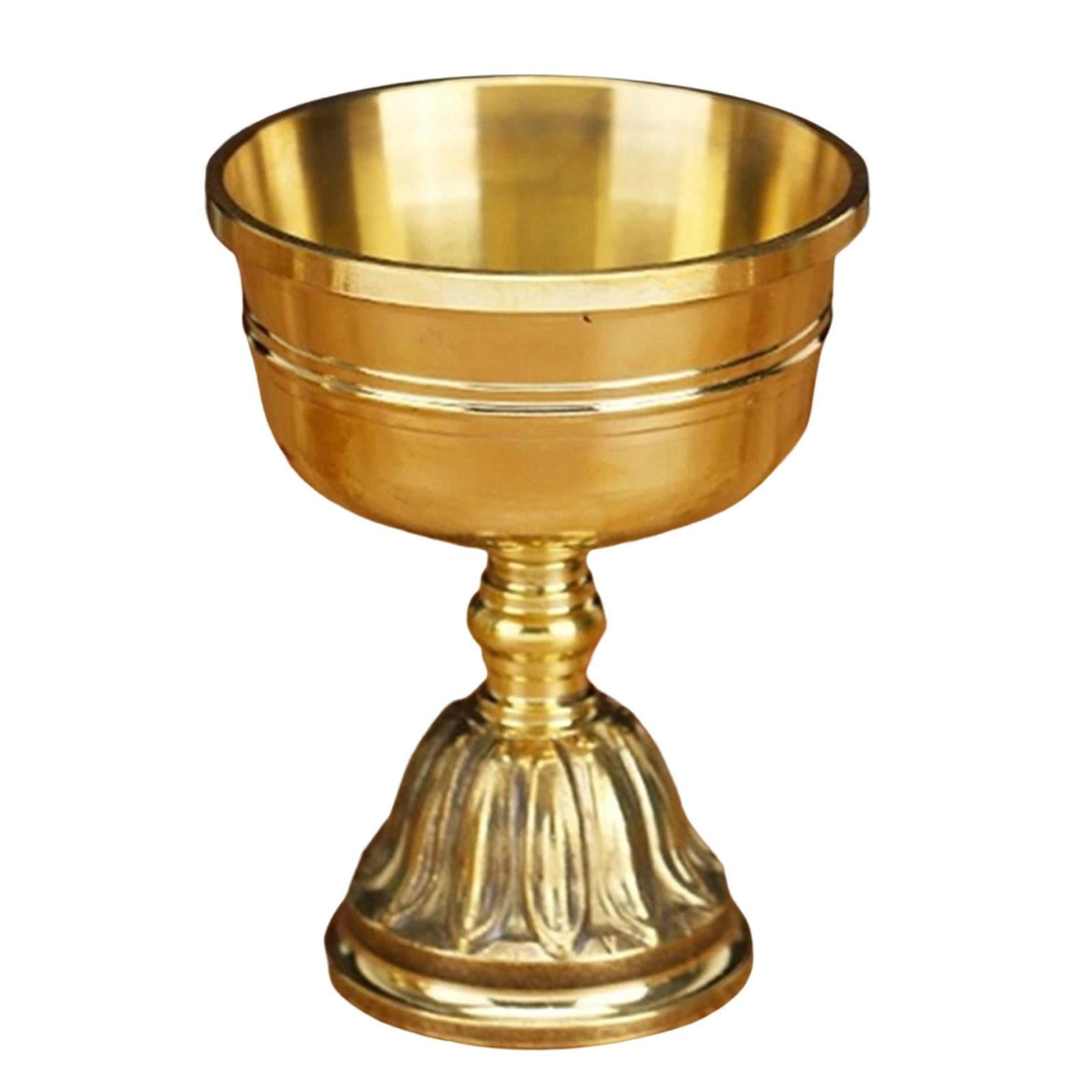 Uucntr - Portavelas En Relieve Copa De Vela De Latón Para Centros De Mesa Decoración Para El Hogar 9x12cm