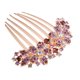 thumbnail image 1 of Peine para el Cabello con Incrustaciones de Piedras de Estrás y Flores para Mujeres de Unique Bargains, Accesorio para el Cabello, Piezas de Cabeza con Piedras de Estrás Morado, 1 of 7