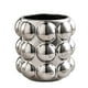 thumbnail image 1 of Jarrón De Burbujas De Cerámica, Portalápices, Soporte Para Brochas De Maquillaje Para Oficina, Hogar, Argent, 12cm X 11,5 Cm, 1 of 3
