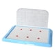 thumbnail image 4 of Bandeja De Arena Para Mascotas, Orinal Para Perros, Inodoro Pequeño, Soporte Para Almohadilla De Animales, Caja De Arena Para Perros, Azul, 4 of 5