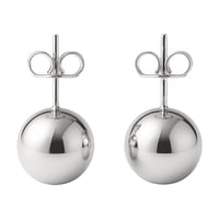 Joyas Adonis - Aros Bolita Plata 925 Diametro 8 Mm