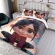 thumbnail image 3 of Vanellope Conjunto de sábanas temático, trío de piezas, cómodo y amigable con la piel, diseño único, regalo de decoración para el hogar para familiares, amigos y fans,135cm *200cm, 3 of 6