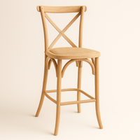 Oh! Mi Hogar ® - Taburete Crossback 66Cm De Madera