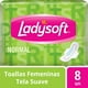 thumbnail image 1 of TOALLA NORMAL SUAVE DIA 8UN LADYSOFT, 1 of 6
