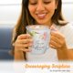 thumbnail image 2 of Taza de café Christian Art Gifts 414 ml con colibrí floral, 2 of 6
