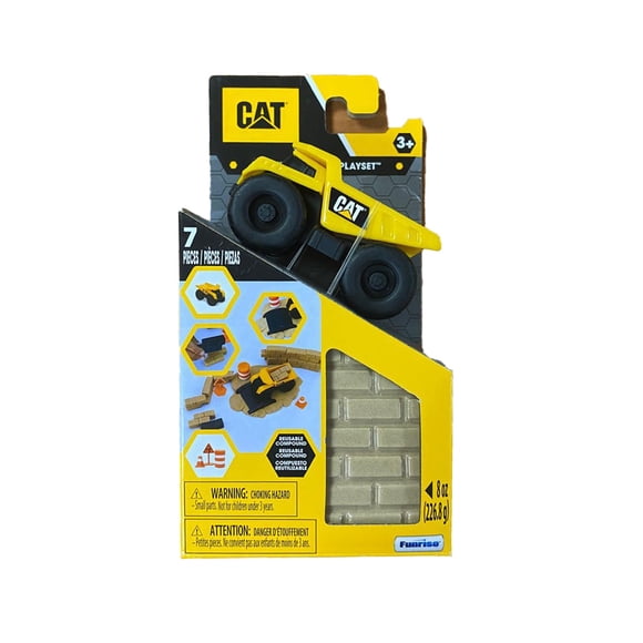 Tolva CAT mini excavadora con tierra moldeable y accesorios
