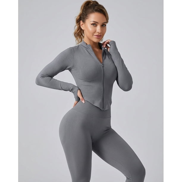 Conjunto Entrenamiento Mujer Chaqueta y Calza Push Up - YJ323